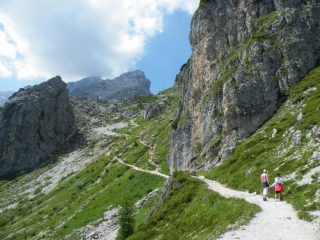 salendo al rifugio