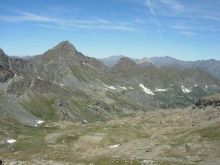 Veduta sul vallone di discesa