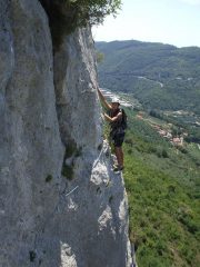 Nino alla fine del breve traverso
