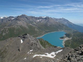 Lago del Moncenisio dalla cima