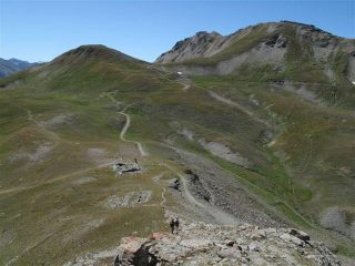 Il col de Sollieres e il Mont Froid con le fortificazioni