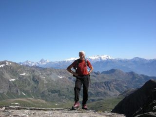 otaner in primo piano, Cervino sullo sfondo