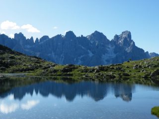 Le Pale di S.Martino dal lago di Luribrutto.