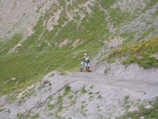 ultima rampa  prima del colle bassa di colombart