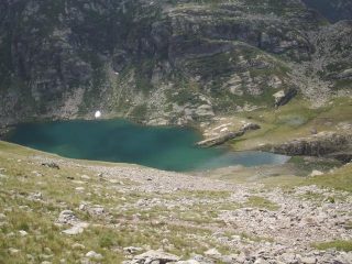picchiata sul lago del Vei del Bouc