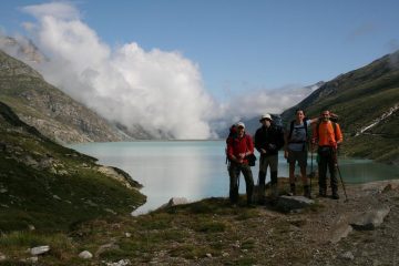 11 agosto. lago Mattmark, valle di Saas