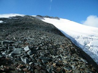 la mattina poco prima della partenza dal rifugio