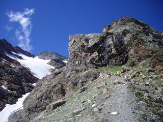 Il ghiacciaio di Volfrede e l'inizio della ferrata
