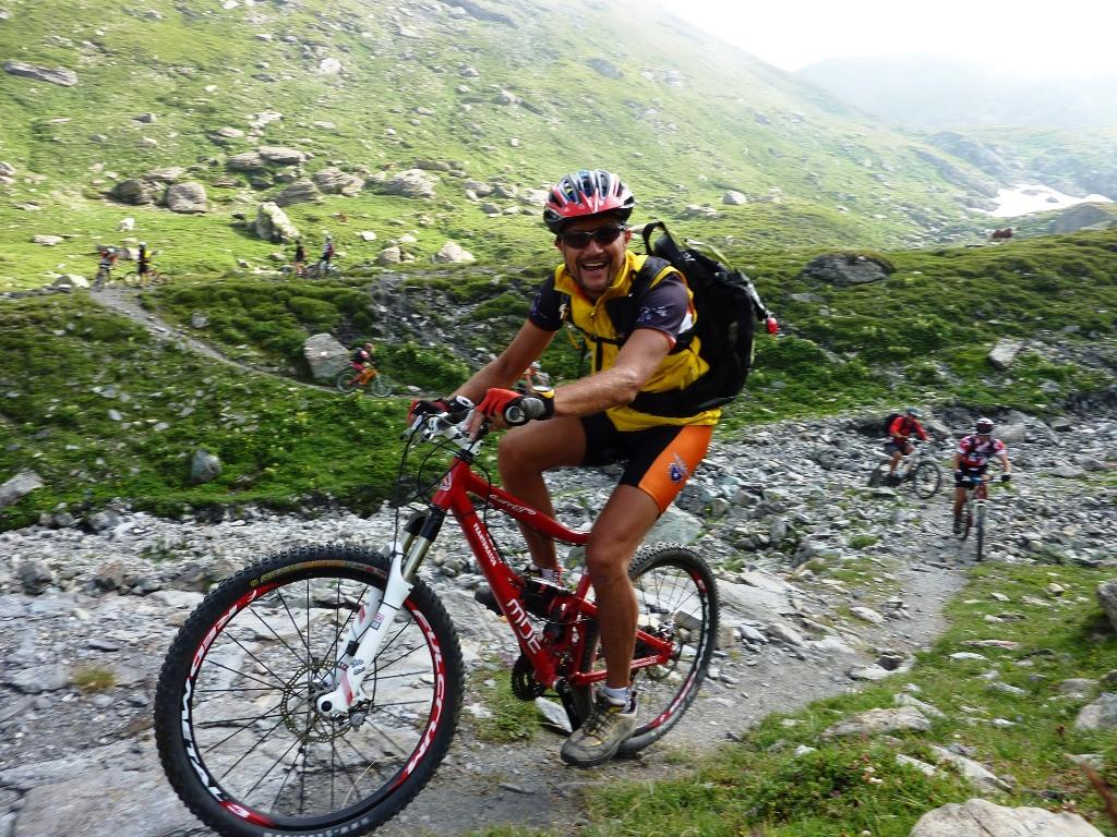 ...salendo verso il Colle dell' Albergian...