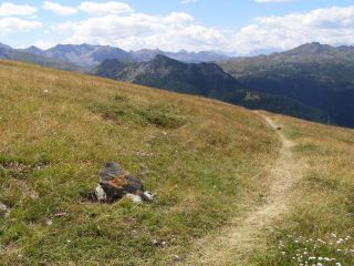 L'inizio del sentiero di discesa