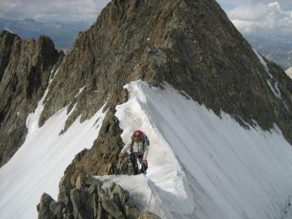 Salita alla punta Parochetti (vetta italiana del Bernina)