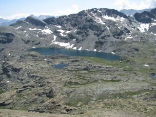 Il grande lago dalla punta Bel Plat