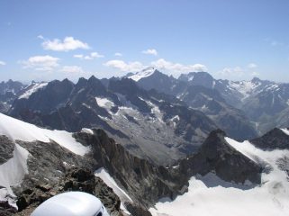 gli Ecrins dalla cima