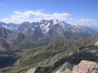 dalla cima: la Meije e il suo spettacolo