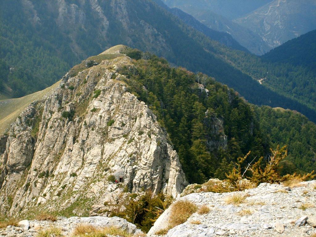 Dal Balcone di Marta si vede l'ingresso secondario del forte
