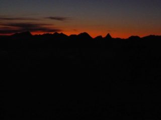 l'alba dlla vetta del Tacul