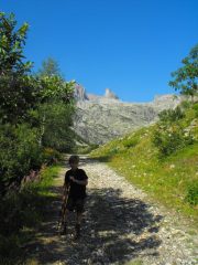 la vetta vista dalla sterrata