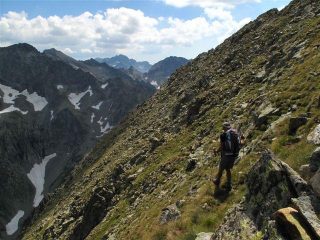 Il pendio nord della Cima del Lombard