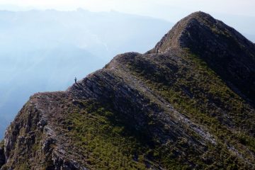 L'ultima parte della cresta verso lo Spallone