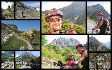 ...collage foto Colle del Vallonetto in MTB...