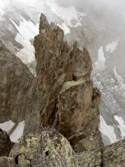 dalla vetta, vista sulla cresta N