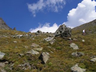 Ultimi tratti di spinta prima del Colle Albergian