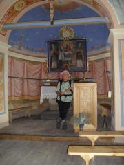 all'interno  della cappella..