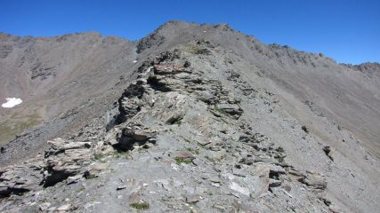 la Punta Merciantaira vista dal Pic du Malrif 
