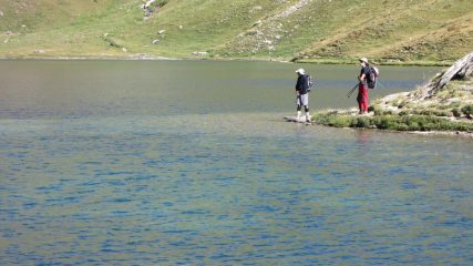 Davide e Massimo al Lago Grande del Laus (29-8-2009)