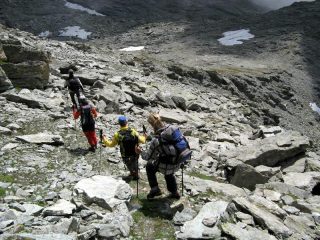 Scendendo dalla Gran Cima