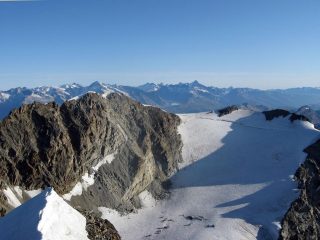 Il Fletschhorn dalla cima.