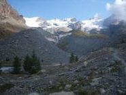 le morene laterali del ghiacciaio di Verra