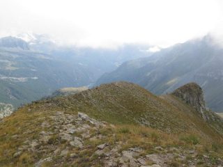 La cresta dalla cima del Palon
