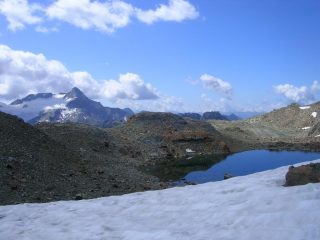 Il Pizzo Scalino visto dalla cresta