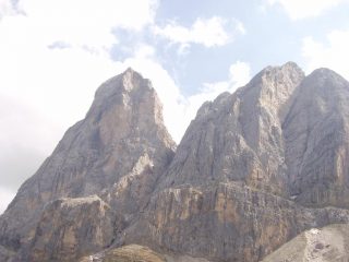 Lo stupendo Sasso Putia sulla via di ritorno