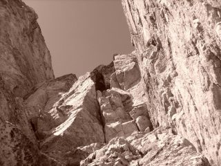 Marco in disarrampicata