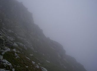 nuovamente nebbia in discesa