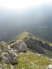 La cresta dall'alto