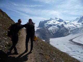 arrivo alla stazione con alle spalle la lunga discesa