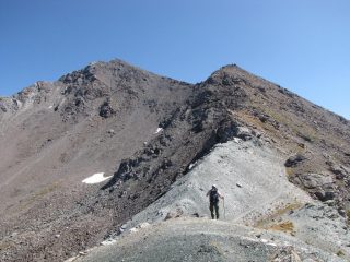 dal passo san giacomo la via di salita