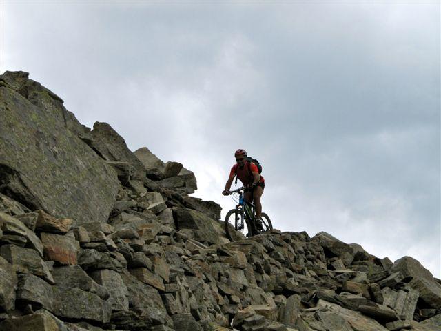 primo tratto in discesa colletto Costa Manteau