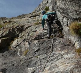 Nel diedro dell'ottavo tiro