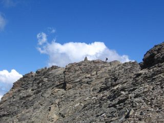Arrivando in vetta