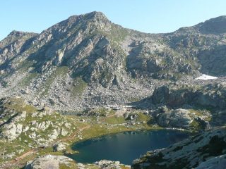 Lago della Barma e lavori in corso.