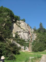 un'idea del tracciato della ferrata
