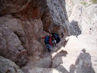 Primo tratto di discesa...