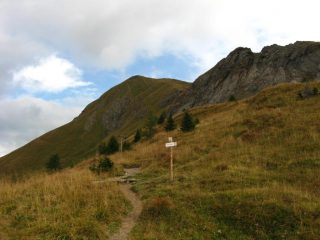 La vetta vista da quota 2150