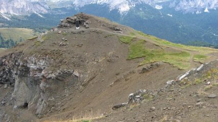 Il tratto distrutto dall'esplosione