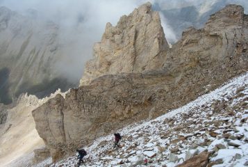 in discesa