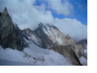 L'Aig. d'Argentiere scendendo dal Gran Lui